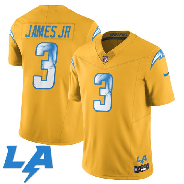 Los Angeles Chargers Rivarly Concept Jersey yellow #3 Derwin James Jr