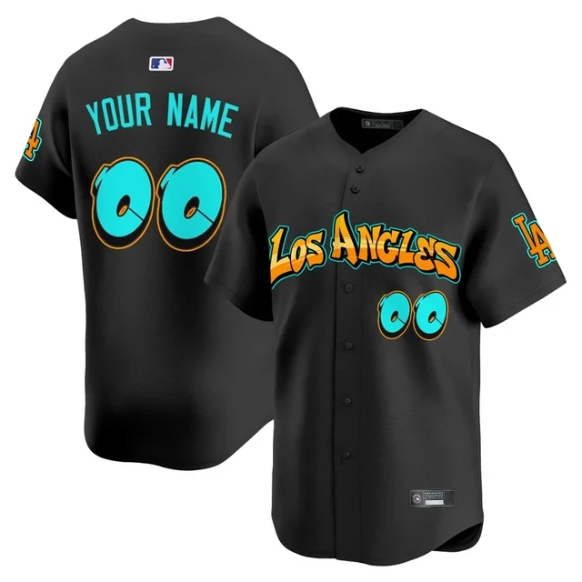 Los Angeles Dodgers 'Graffiti Street Style Edition' Vapor Premier Limited Custom Jersey BLACK