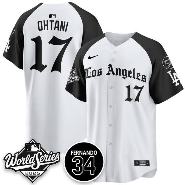 Los Angeles Dodgers 2025 Gothic NL Champions Jersey alternate #17 Shohei Ohtani