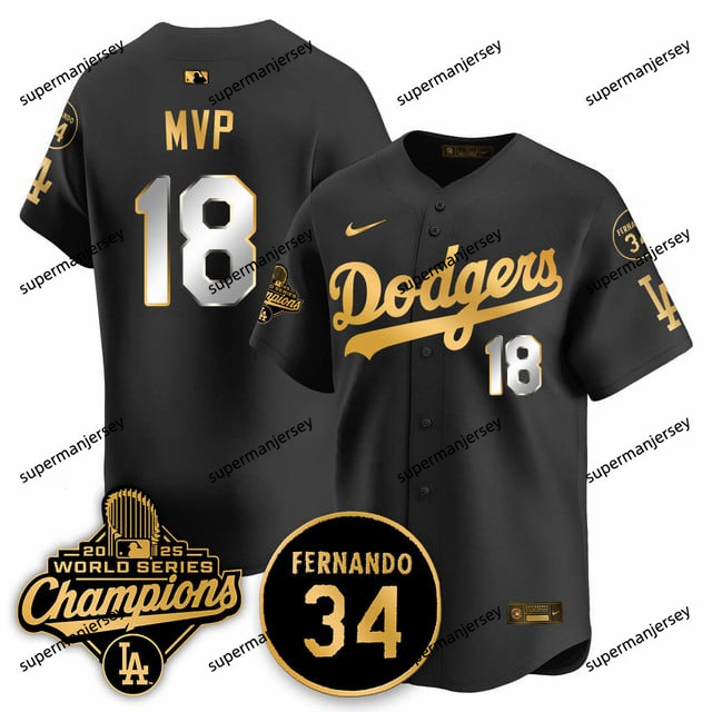 Los Angeles Dodgers 2025 World Series Champions   Jersey - All Stitched MVP18