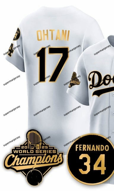 Los Angeles Dodgers 2025 World Series Champions   Jersey - All Stitched Shohei Ohtani17_副本