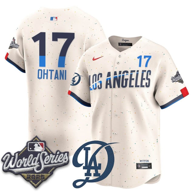 Los Angeles Dodgers 2025 World Series Jersey #17 Shohei Ohtani