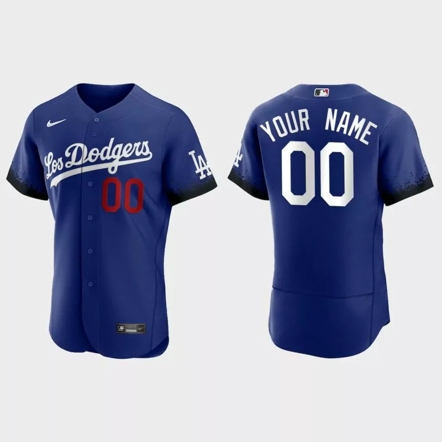 Los Angeles Dodgers Custom 2021 City Connect Authentic Jersey – Royal