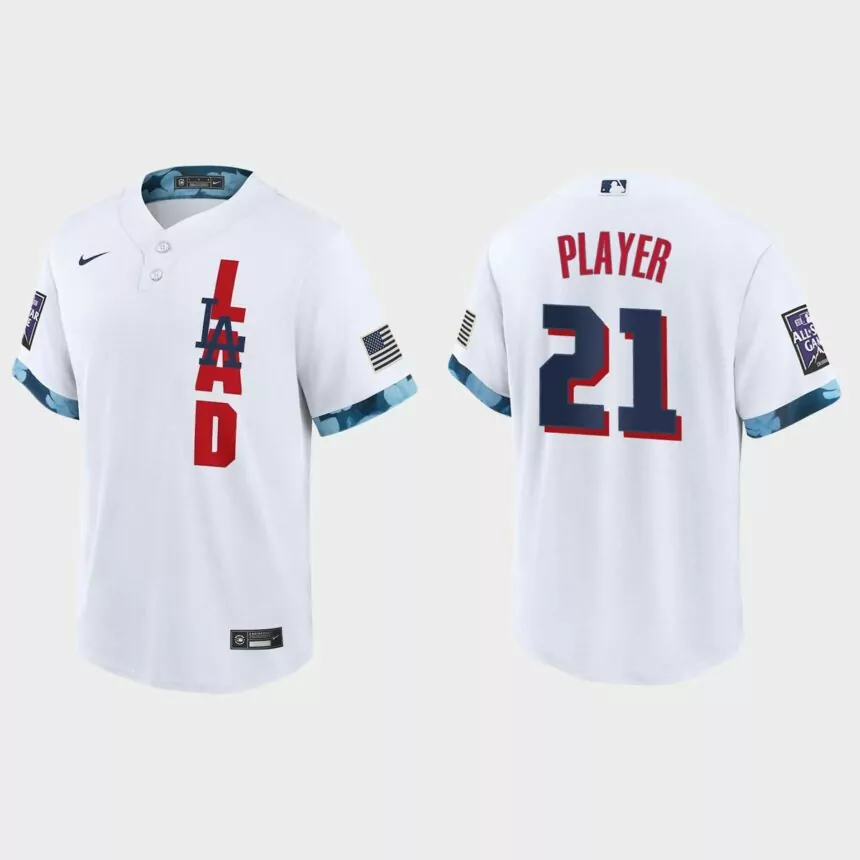 Los Angeles Dodgers Custom 2021 MLB All-Star Game Replica Jersey – White
