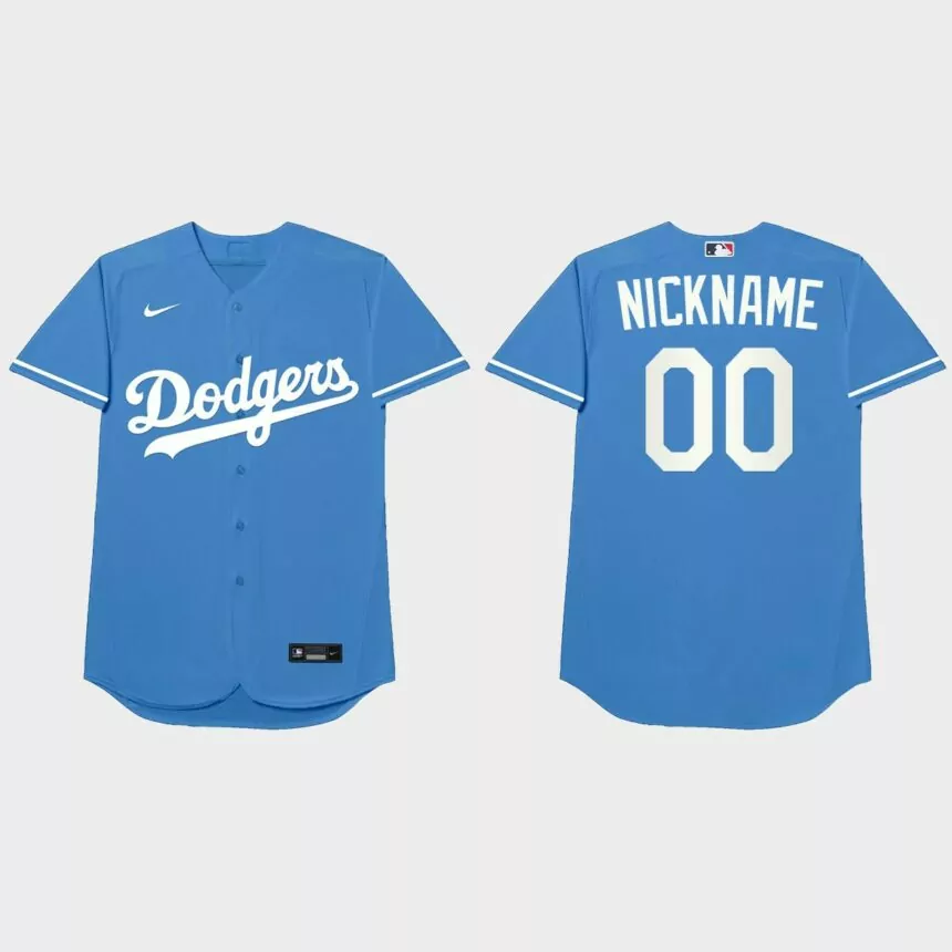 Los Angeles Dodgers Custom 2021 Players’ Weekend Nickname Jersey – Royal