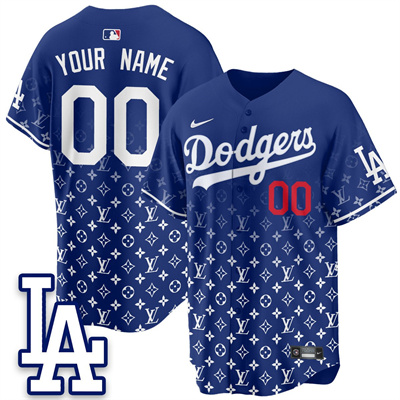 Los Angeles Dodgers Custom Luxury Jersey blue