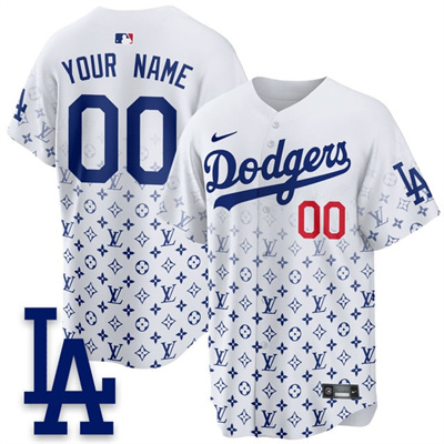 Los Angeles Dodgers Custom Luxury Jersey white