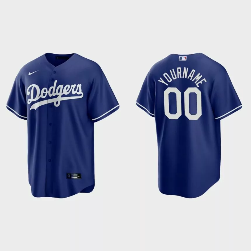 Los Angeles Dodgers Custom Replica Alternate Jersey – Royal