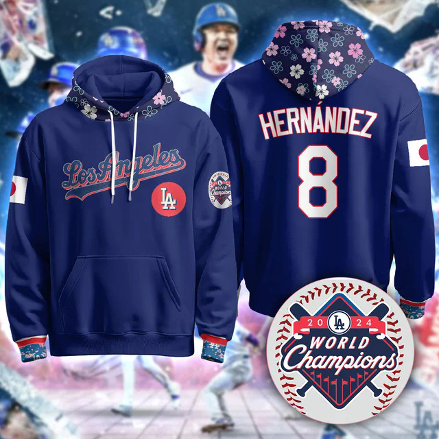 Los Angeles Dodgers Japanese Heritage Night Hoodie #8 KIKE HERNANDEZ.webp
