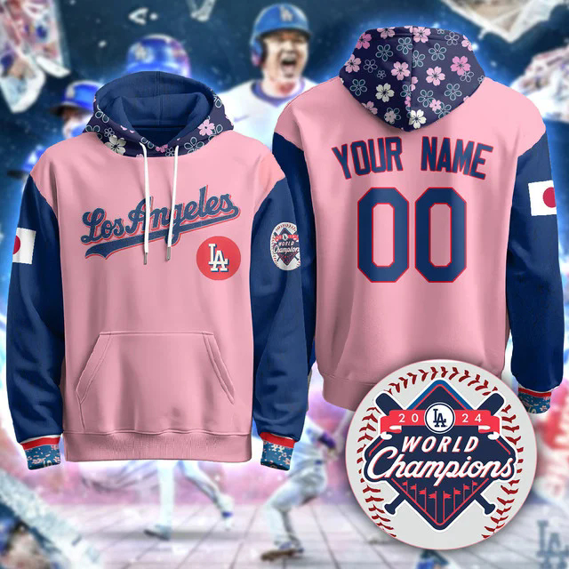 Los Angeles Dodgers Japanese Heritage Night Hoodie CHERRY BLOSSOM CUSTOM.webp