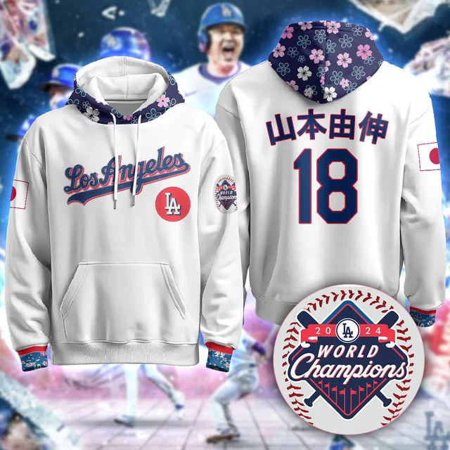 Los Angeles Dodgers Japanese Heritage Night Hoodie WHITE #18.webp