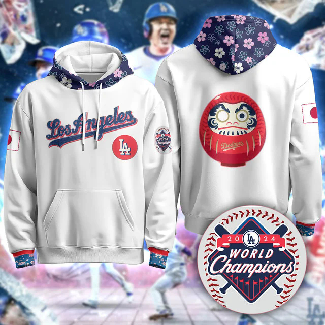 Los Angeles Dodgers Japanese Heritage Night Hoodie WHITE.webp