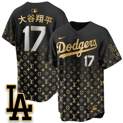 Los Angeles Dodgers Luxury Jersey #17 Shohei Ohtani (kanji)
