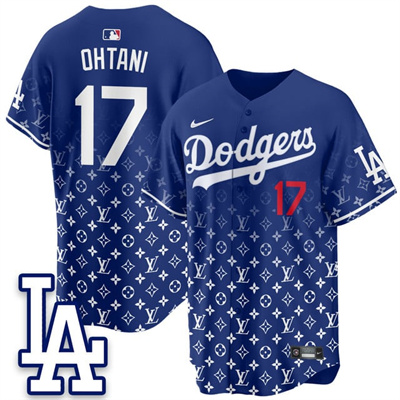 Los Angeles Dodgers Luxury Jersey blue #17 Shohei Ohtani