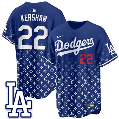 Los Angeles Dodgers Luxury Jersey blue #22 Clayton Kershaw