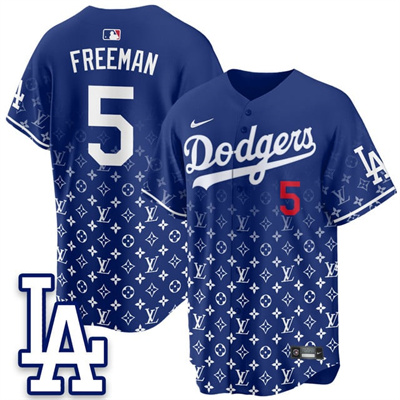 Los Angeles Dodgers Luxury Jersey blue #5 Freddie Freeman