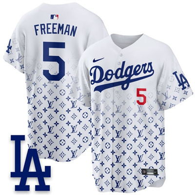 Los Angeles Dodgers Luxury Jersey white #5 Freddie Freeman