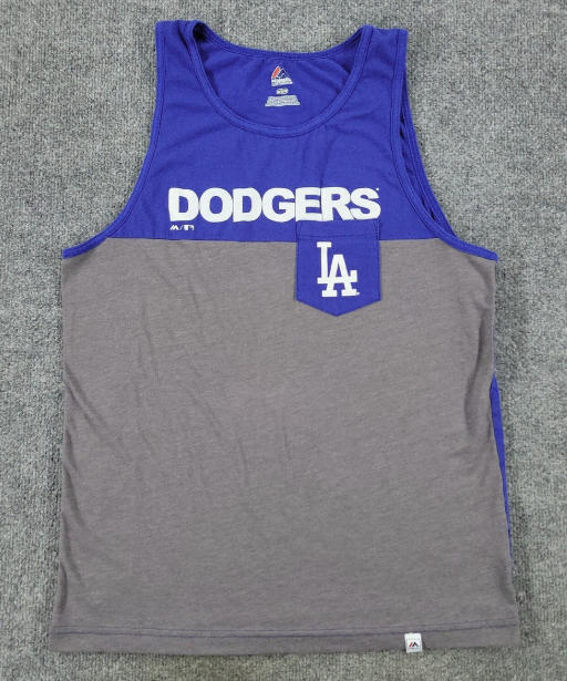 Los Angeles Dodgers Tank Top Shirt Men Medium Blue MLB Baseball Logo Sleeveless