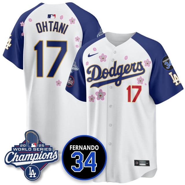 Los Angeles Dodgers Tokyo 2025 World Series Champions Jersey alternate #17 Shohei Ohtani