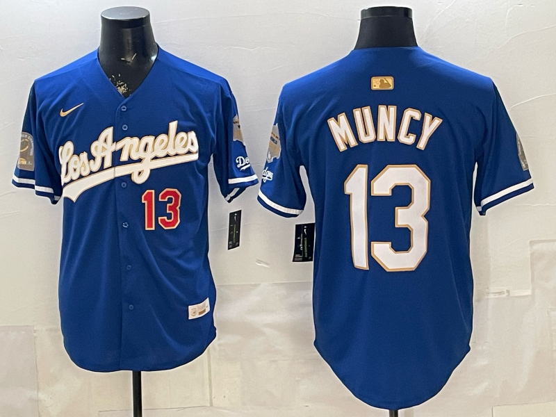Los Angeles Dodgers blue #13 Muncy