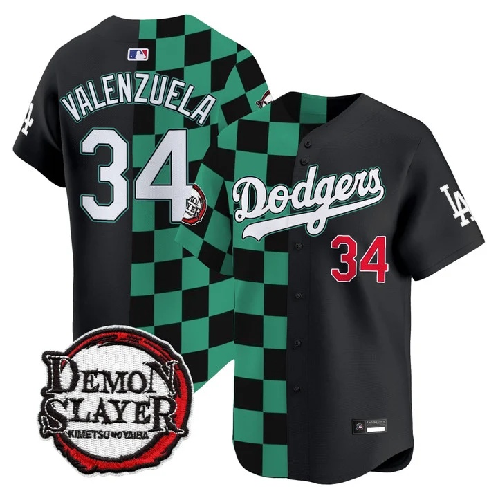 Los Angeles Dodgers x Demon Slayer Vapor Premier Limited Jersey #34 FERNANDO VALENZUELA