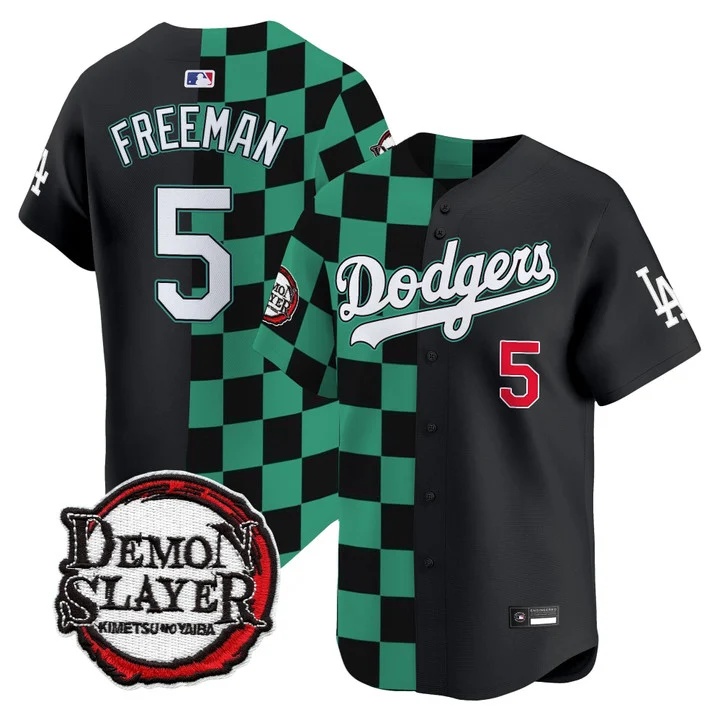 Los Angeles Dodgers x Demon Slayer Vapor Premier Limited Jersey #5 FREDDIE FREEMAN