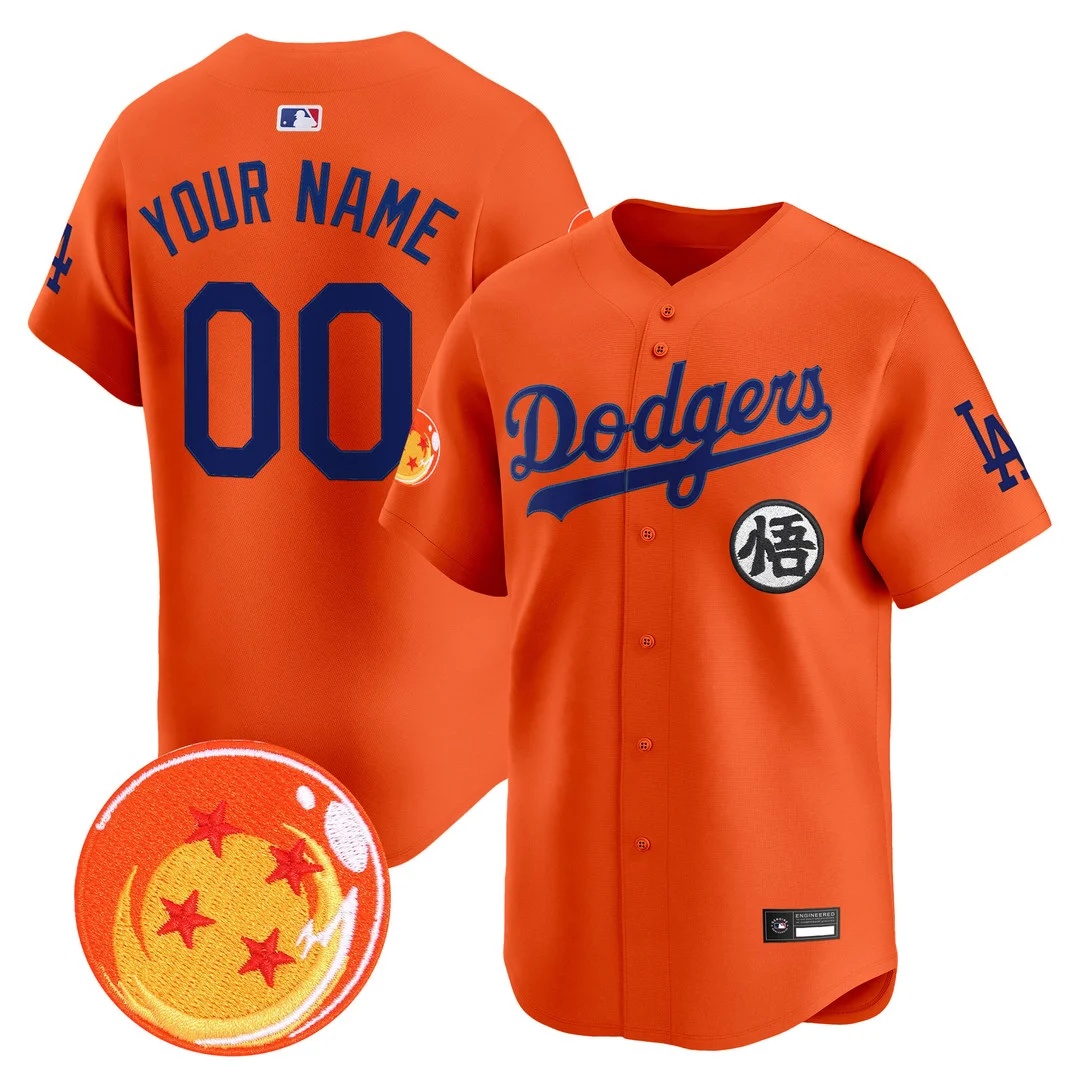 Los Angeles Dodgers x Dragon Ball Vapor Premier Limited Custom Jersey