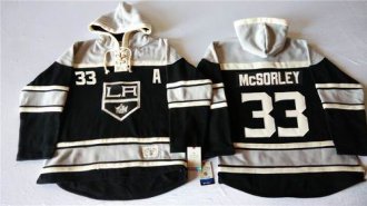 Los Angeles Kings #33 Marty Mcsorley Black Sawyer Hooded Sweatshirt Stitched NHL Jersey