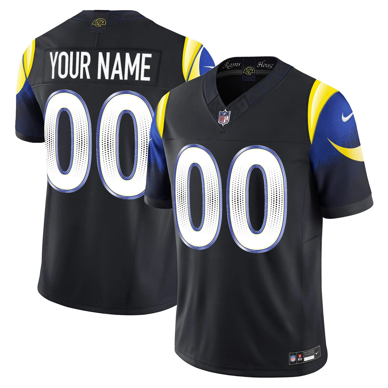 Los Angeles Rams 2026 Vapor Limited Custom Jersey BLACK