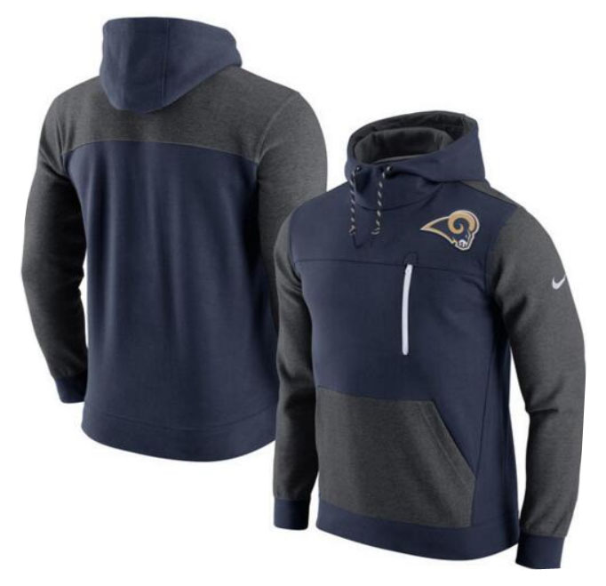 Los Angeles Rams Nike AV15 Fleece Pullover Hoodie Navy