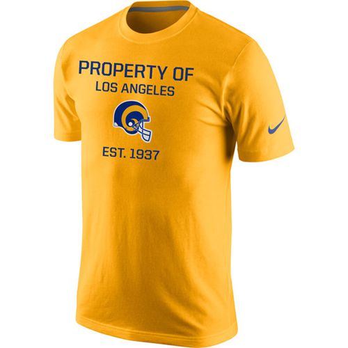 Los Angeles Rams Nike Property Of Performance T-Shirt Gold
