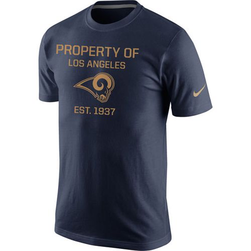 Los Angeles Rams Nike Property Of Performance T-Shirt Navy