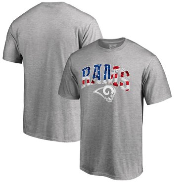 Los Angeles Rams Pro Line By Fanatics Branded Banner Wave T-Shirt Heathered Gray