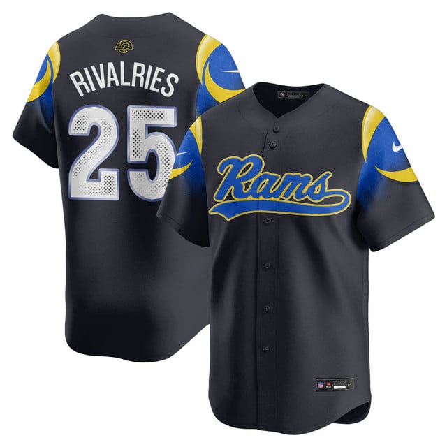 Los Angeles Rams Rivalry Series Baseball Jersey #25 Rivalries