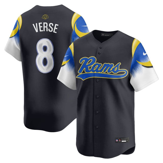 Los Angeles Rams Rivalry Series Baseball Jersey alternate #8 Jared Verse