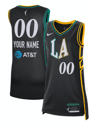 Los Angeles Sparks Nike Unisex Victory Custom Jersey - Rebel Edition - Black