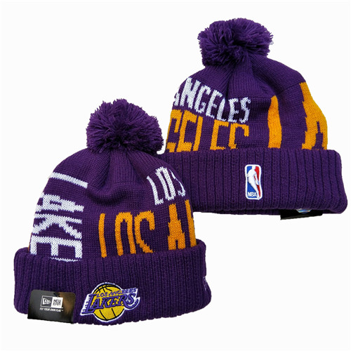 Los Angels Lakers Team Logo Knit Hat  YD