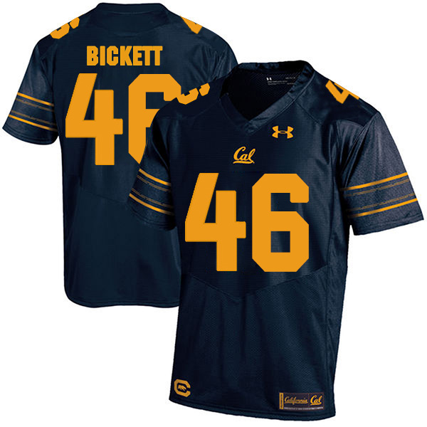 Louie Bickett California Golden Bears Men's Jersey - #46 NCAA Navy Blue Stitched Authentic
