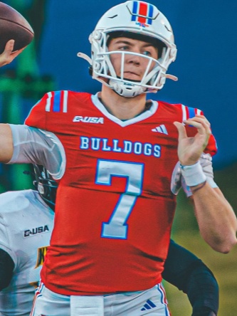 Louisiana Tech Bulldogs #7 Evan Bullock red College Football Jersey 