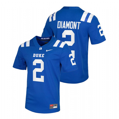 Luca Diamont Duke Blue Devils Blue College Football Jersey