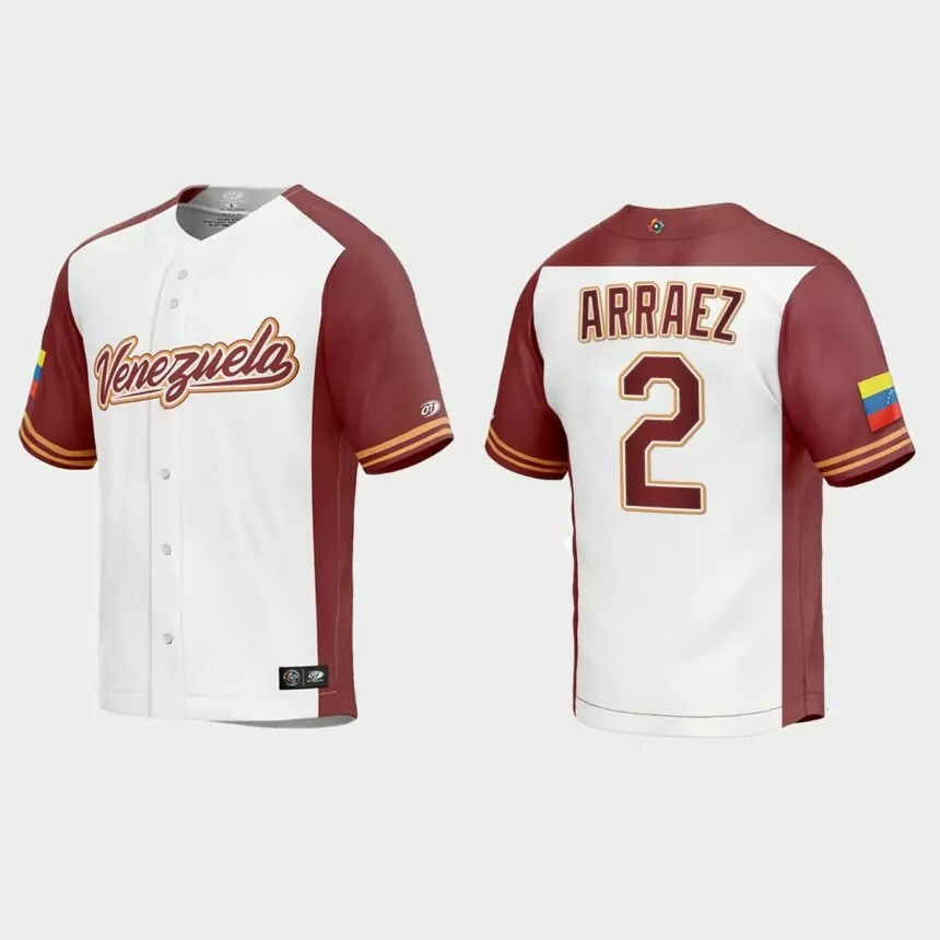 Luis Arraez Venezuela Baseball 2023 World Baseball Classic Replica Jersey – White