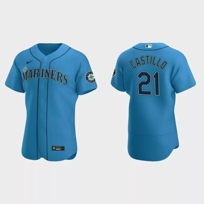 Luis Castillo Seattle Mariners Authentic Alternate Jersey – Roya