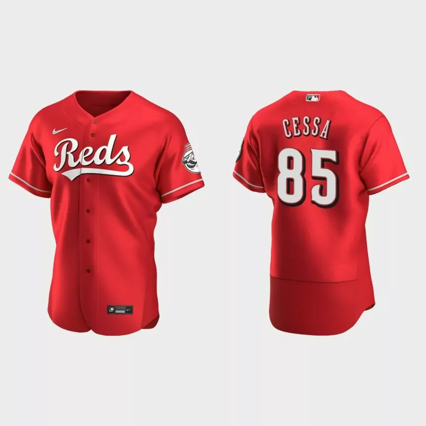 Luis Cessa Cincinnati Reds Authentic Alternate Jersey – Scarlet