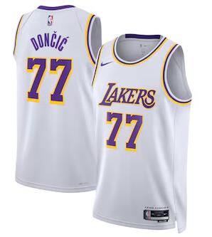 Luka Don?i? Los Angeles Lakers Jerseys White