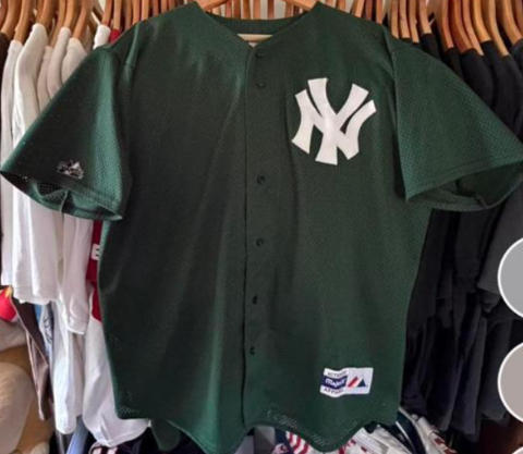 MAJESTIC ATHLETIC New York Yankees green jersey