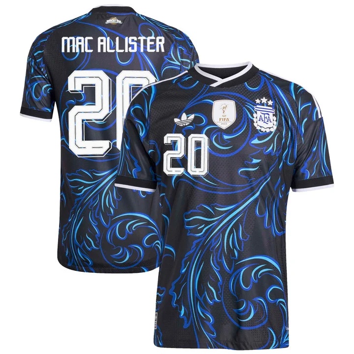 MEN'S ARGENTINA 2026 NATIONAL TEAM JERSEY AWAY#20 ALEXIS MAC ALLISTER