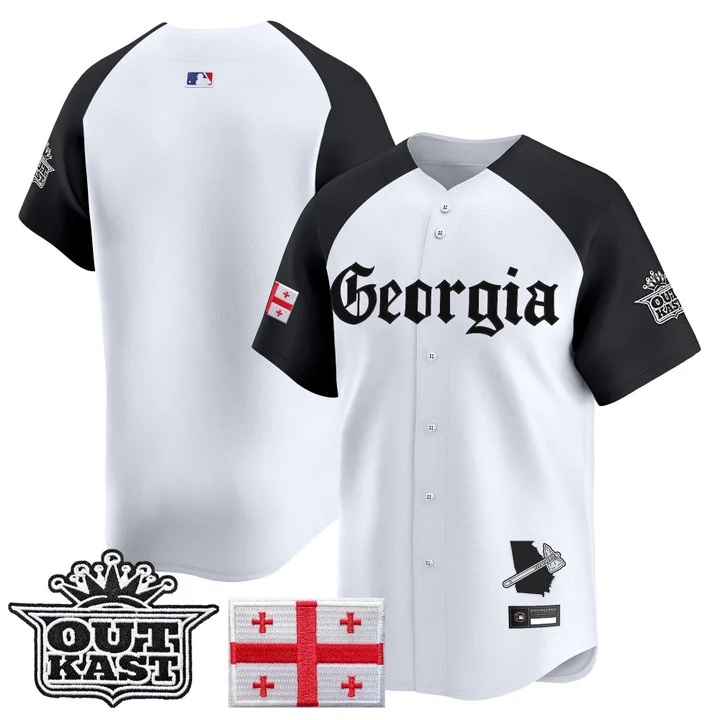 MEN'S ATLANTA BRAVES 'GEORGIA X OUTKAST GOTHIC EDITION' VAPOR PREMIER LIMITED JERSEY ALTERNATE BLANK