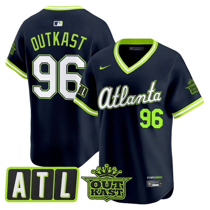 MEN'S ATLANTA BRAVES 2026 CITY CONNECT X OUTKAST VAPOR PREMIER LIMITED JERSEY ATLIEN#96 OUTKAST