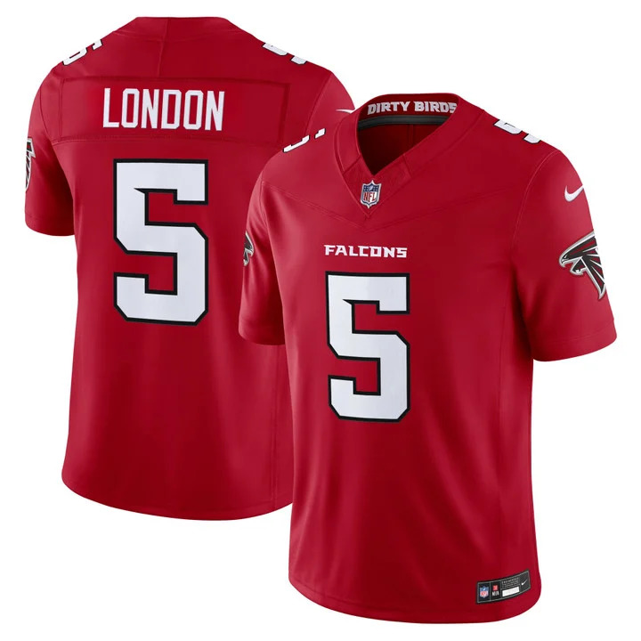 MEN'S ATLANTA FALCONS 2026 VAPOR LIMITED JERSEY RED#5 DRAKE LONDON
