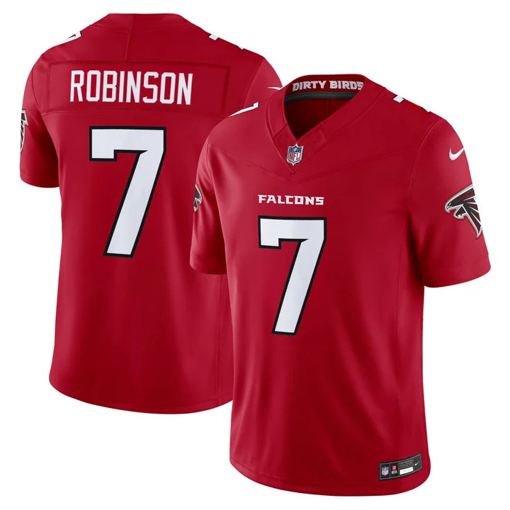 MEN'S ATLANTA FALCONS 2026 VAPOR LIMITED JERSEY RED#7 BIJAN ROBINSON